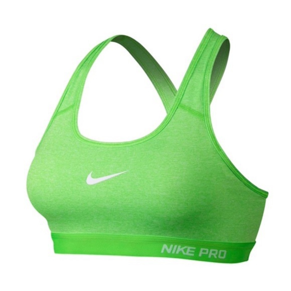 Nike Pro Dri-Fit Lime Green Padded Sports Bra (light support)